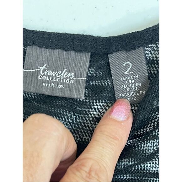 Chico’s women’s bundle lot blouse and cardigan size 2 large - Picture 13 of 13